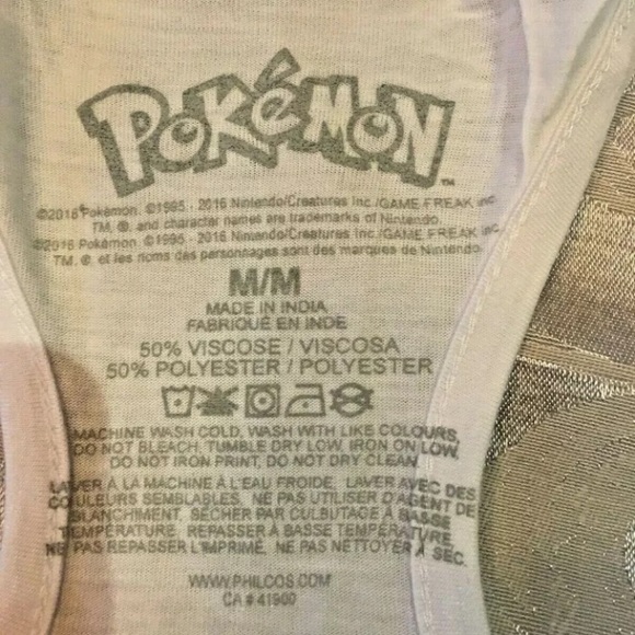 Pokémon Women’s Junior Racerback Jr Tank M&XL New - Picture 3 of 4